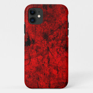 Abstrakte Digitalgrafik in Red Black Grunge Case-Mate iPhone Hülle