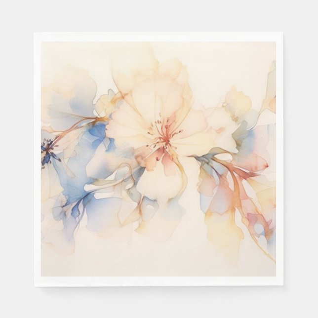 Abstrakte Dogwood-Blume Serviette (Vorderseite)