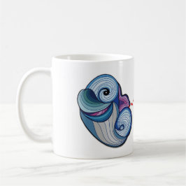 Abstrakte Dolphin Coffee Tasse