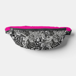 Abstrakte Doodles Bauchtasche