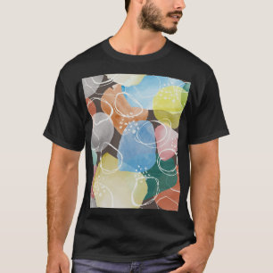 Abstrakte Doodles: Minimalistische Wasserfarbe Kun T-Shirt