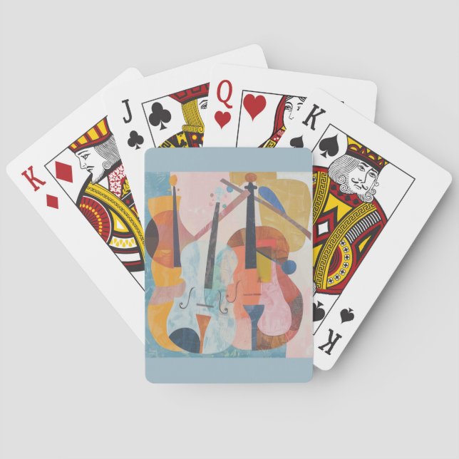 Abstrakte Doppelblase Spielkarten (Rückseite)