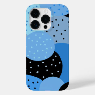 Abstrakte Dotty Blue Circles Case-Mate iPhone 14 Pro Hülle