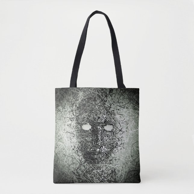 Abstrakte Drahtmaske Tasche (Vorderseite)