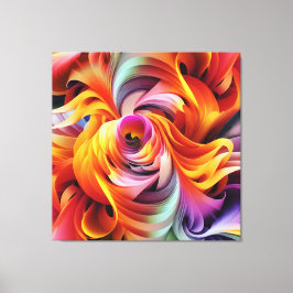 Abstrakte Drehformen Leinwanddruck