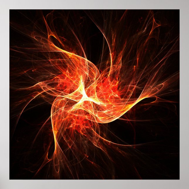 Abstrakte Drehung - Poster (Vorne)