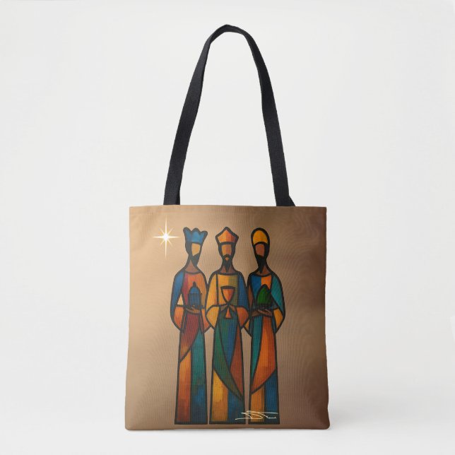 Abstrakte Drei Weisen Tasche (Vorderseite)