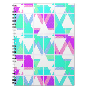 Abstrakte Dreiecke geometrisch modernes Muster Notizblock
