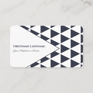 Abstrakte Dreiecke Graue blaue Formen Design Visitenkarte