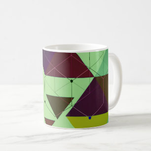 Abstrakte Dreiecke Kaffeetasse