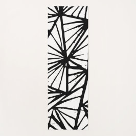Abstrakte Dreiecke Lino Print Yoga Mat Yogamatte