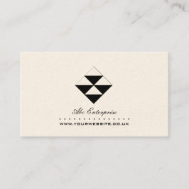 Abstrakte Dreiecke-Logo-Visitenkarte Visitenkarte