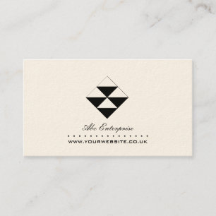Abstrakte Dreiecke-Logo-Visitenkarte Visitenkarte