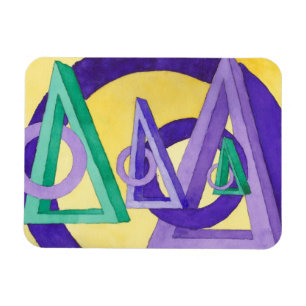 Abstrakte Dreiecke Magnet