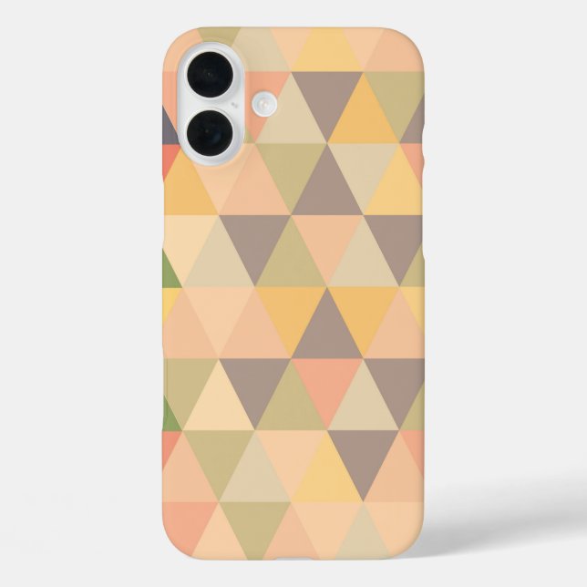 Abstrakte Dreiecke Moderne Fassgeometrie iPhone 16 Plus Hülle (Rückseite)