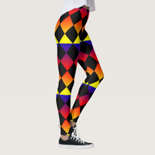 Abstrakte Dreiecke, Regenbogenfarben Damen Legging Leggings