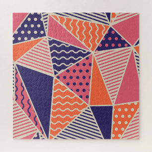 Abstrakte Dreiecke: Vintager geometrischer Hinterg