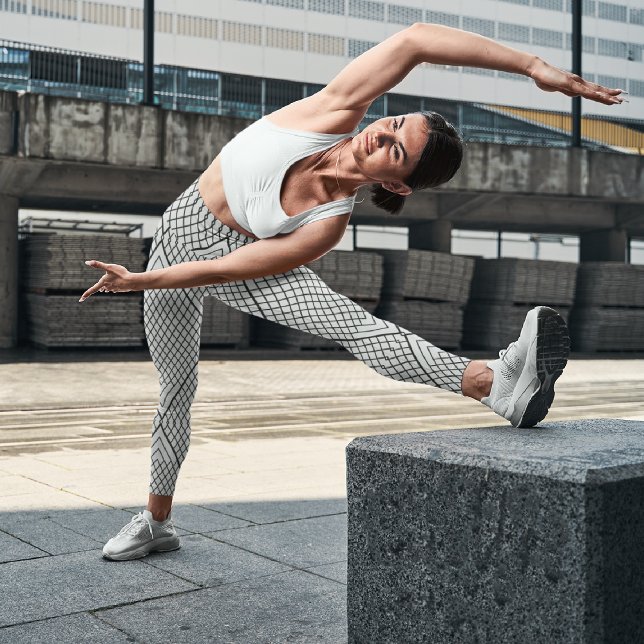 Abstrakte Dreieckslinien Capri Leggings (Von Creator hochgeladen)