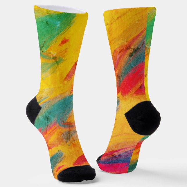 abstrakte Drucksocken Socken (Gewinkelt)