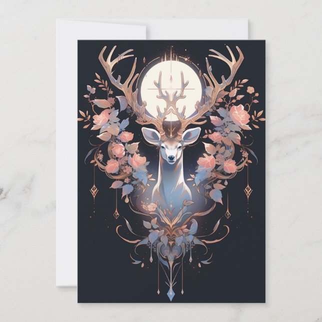 Abstrakte Dunkle Weihnachtskarten Feiertagskarte (Vorderseite)