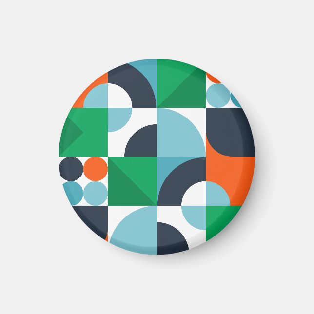 Abstrakte, einfache Formen Magnet (Vorne)