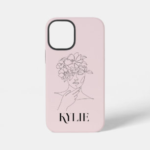 Abstrakte Einfache Linie Kunst Illustration iPhone 12 Mini Hülle