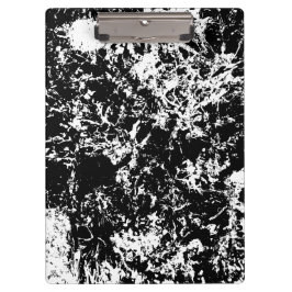 Abstrakte Eisbildung in Schwarz und Weiß Klemmbrett