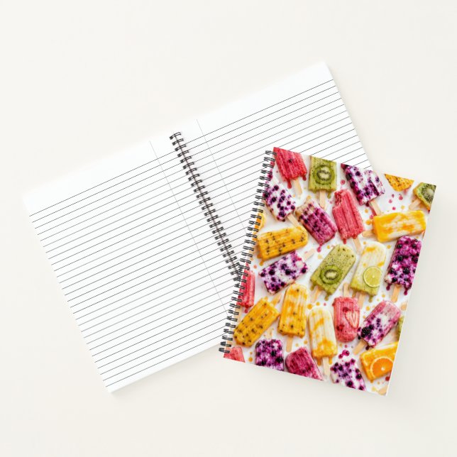 Abstrakte Eisfruchtlutscher Notizbuch (Innenseite)