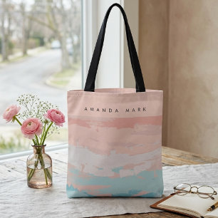 Abstrakte Elegance Beige Niedlich Stilvolle Tote T Tasche