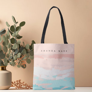 Abstrakte Elegance Beige Niedlich Stilvolle Tote T Tasche