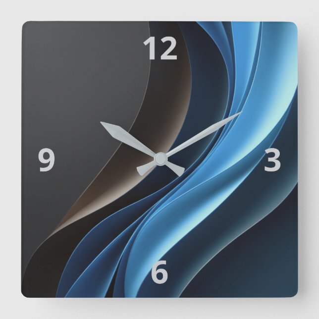 Abstrakte Elegance individuell anpassbare Uhr (Vorderseite)