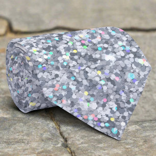 Abstrakte Elegante Farbige Glittertextur Krawatte