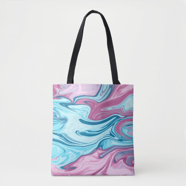 Abstrakte, elegante Fließstruktur aus flüssigem Ma Tasche (Vorderseite)
