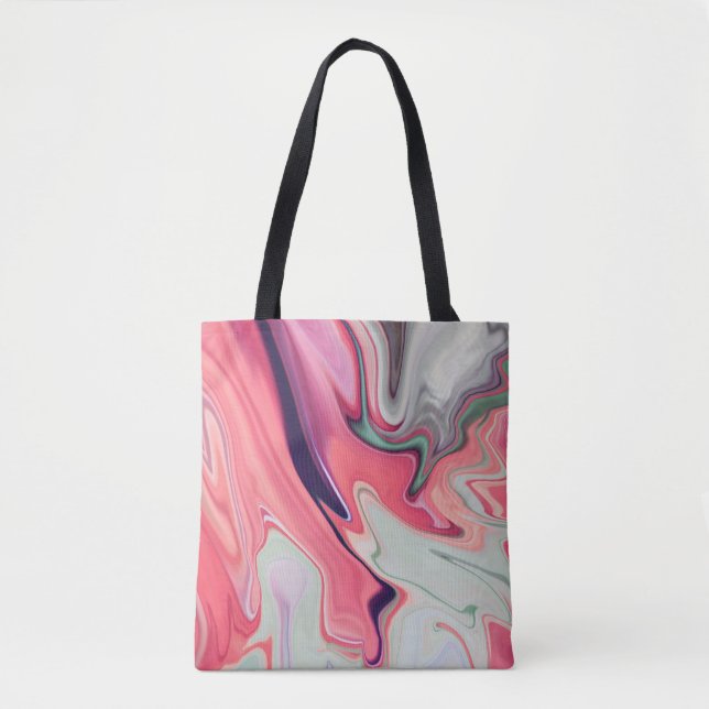 Abstrakte, elegante Fließstruktur aus flüssigem Ma Tasche (Vorderseite)