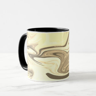 Abstrakte, elegante Fließstruktur aus flüssigem Ma Tasse