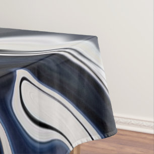 Abstrakte, elegante Fließstruktur aus flüssigem Ma Tischdecke