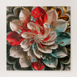 Abstrakte Eleganz: Eine rätselhafte Frau in Mohnbl