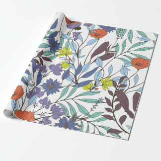 Abstrakte Eleganz mit Blumenhintergrund.  Geschenkpapier