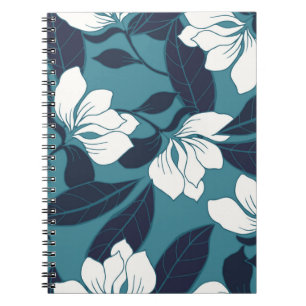 Abstrakte Eleganz mit Blumenhintergrund. Notizblock