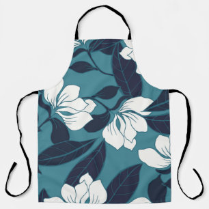 Abstrakte Eleganz mit Blumenhintergrund.  Schürze