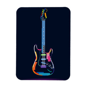 Abstrakte elektrische Gitarre Magnet