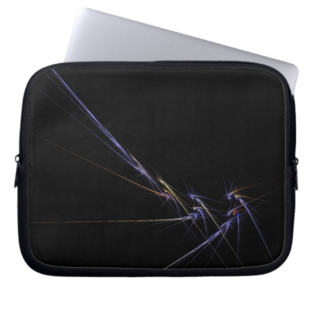 Abstrakte Elektronik Laptopschutzhülle (Vorderseite)