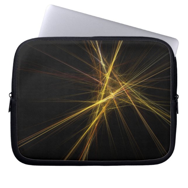 Abstrakte Elektronik Laptopschutzhülle (Vorderseite)