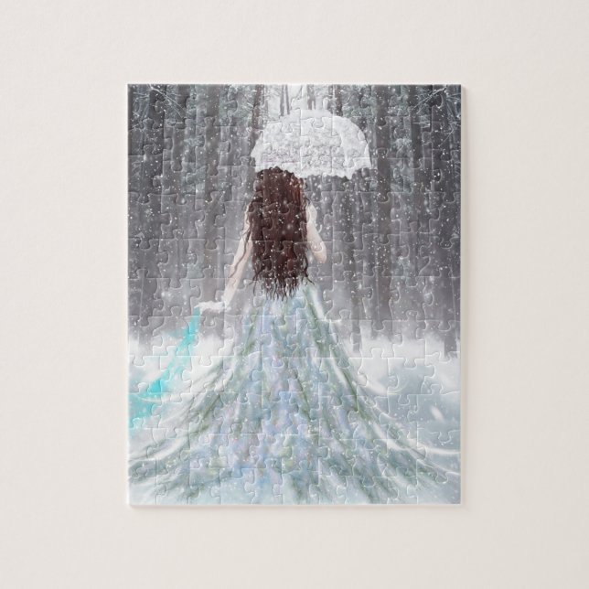 Abstrakte Engels-Winter-Schnee-Prinzessin (Vertikal)