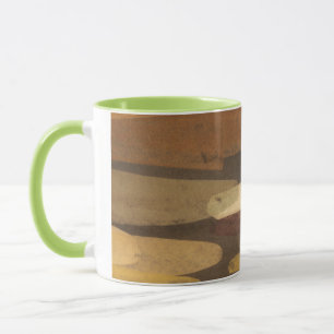 Abstrakte Erdton-Landschaft Tasse