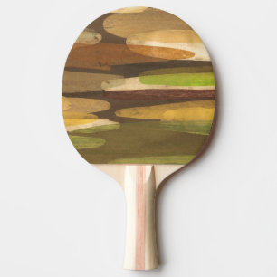 Abstrakte Erdton-Landschaft Tischtennis Schläger