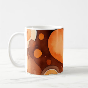 Abstrakte Erdtöne-Wasserfarbe Kaffeetasse