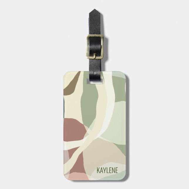 Abstrakte Erdung Gepäckanhänger (Vorderseite vertikal)