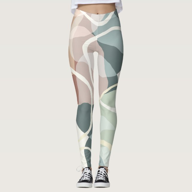 Abstrakte Erdung Leggings (Vorderseite)