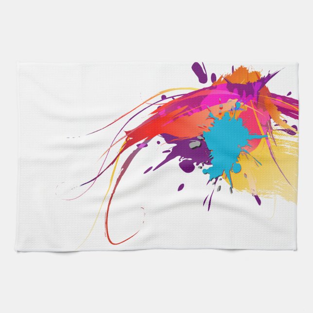 Abstrakte Exotic Butterfly Paint Spritzer Handtuch (Horizontal)